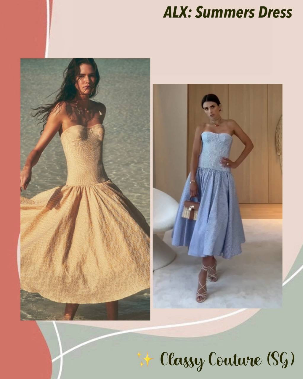 ALX Summers Ramie Midi Dress