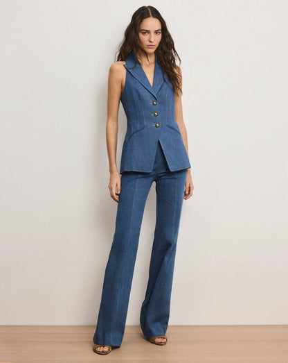 VB Randy Single-Breasted Blazer | Frenkle Pant | Cotton-blend Denim Set