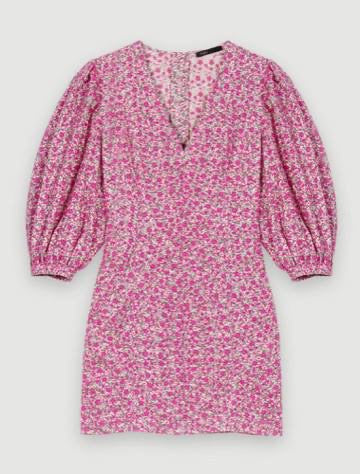 MJ Ryad Floral Embroidered Mini Dress