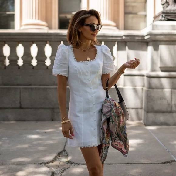 Ref Anabella Linen Mini Dress