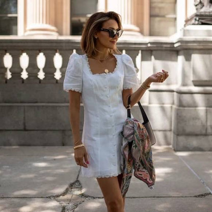 Ref Anabella Linen Mini Dress