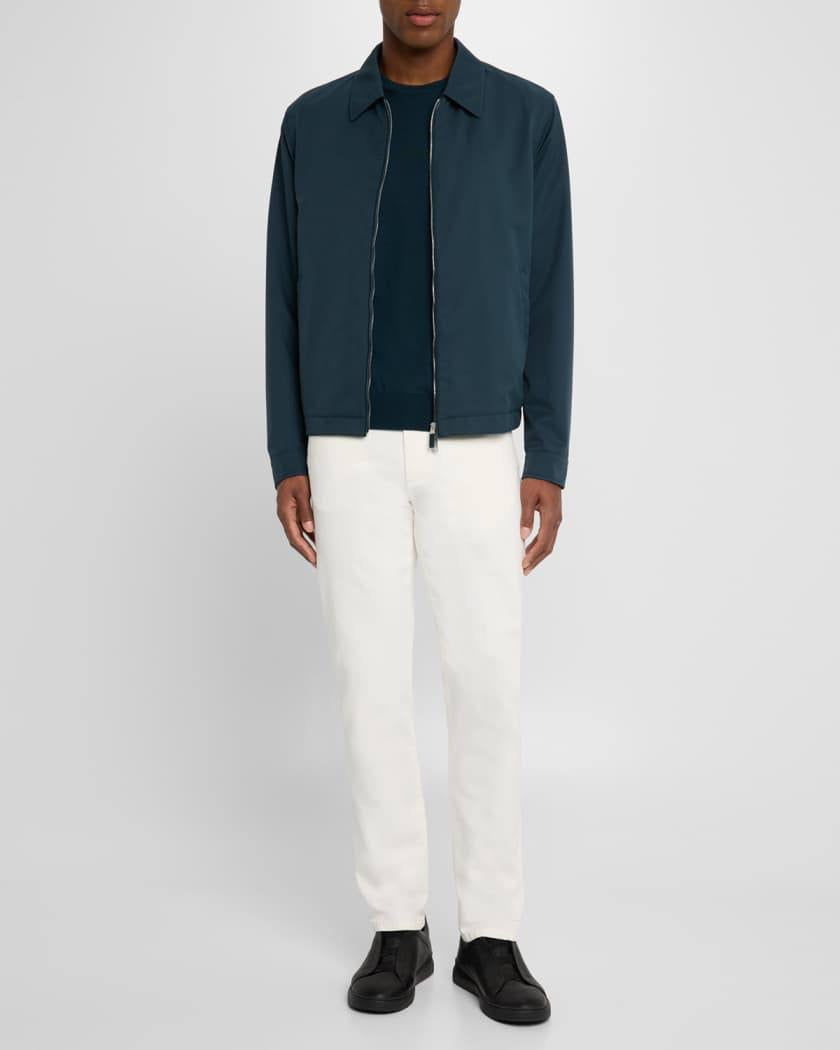 ZN Men's Cashseta Cashmere and Silk Crewneck Sweater