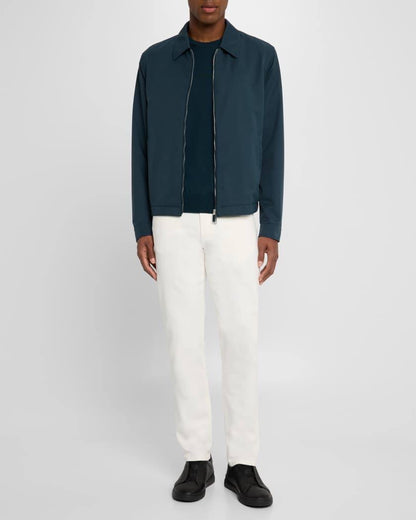 ZN Men's Cashseta Cashmere and Silk Crewneck Sweater