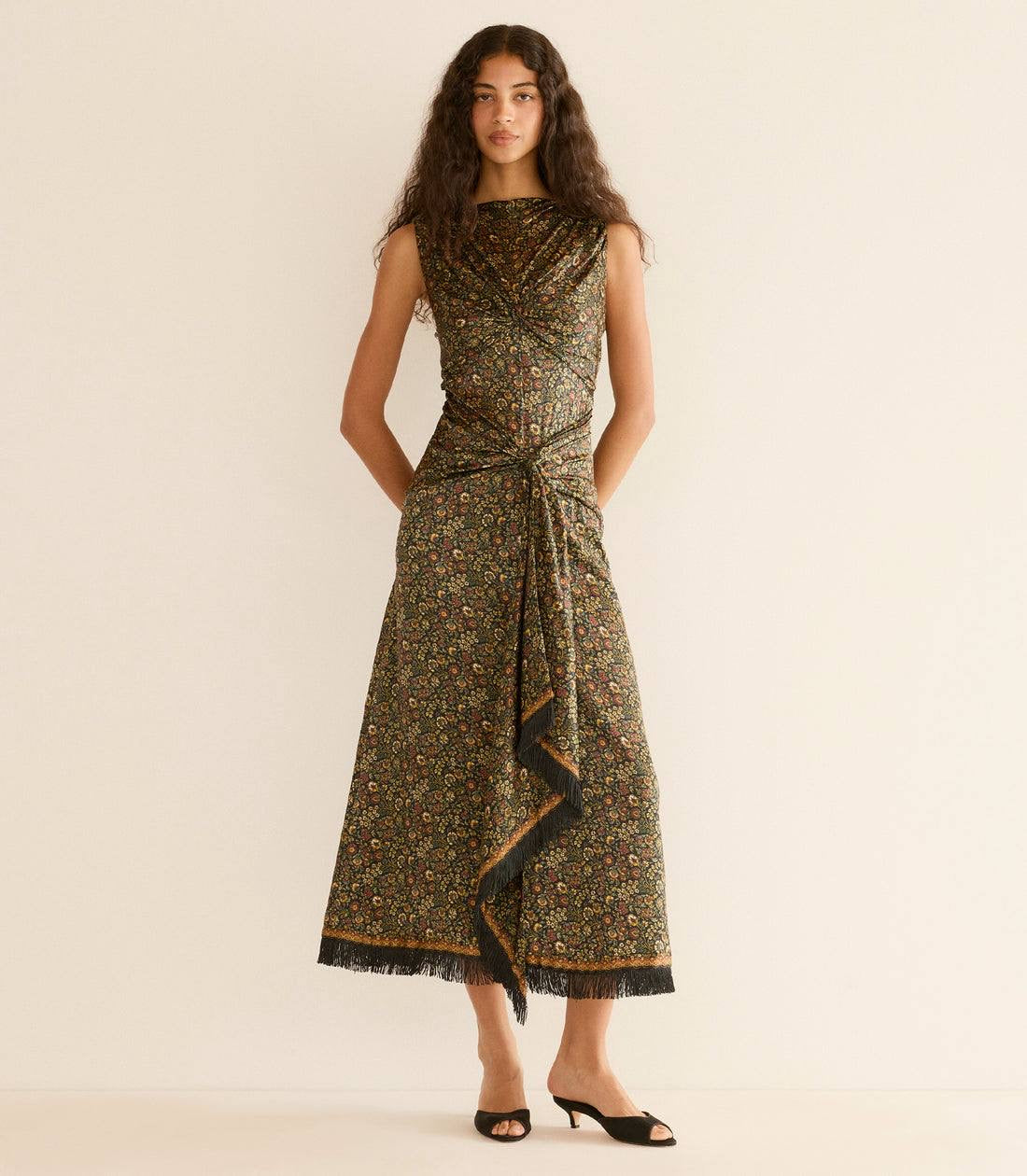 DN Cataline Silk Midi Dress