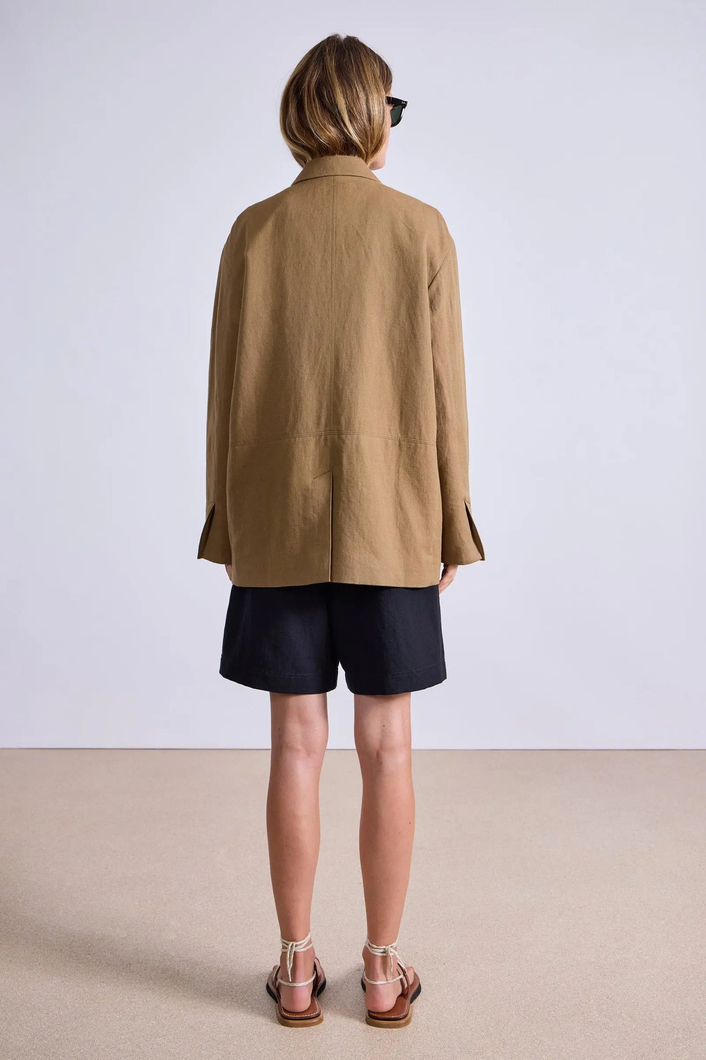 7 Colors! AA Oversized Cotton-Linen Blazer Jacket