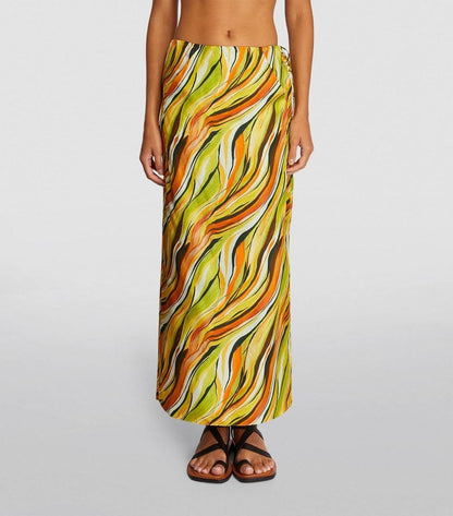 CE Folia Silk Bodysuit | Folio Maxi Skirt | Set