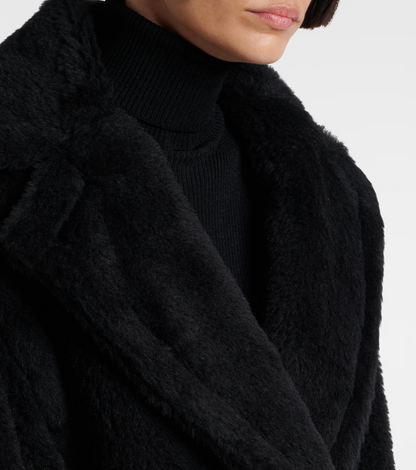 MM Short Teddy Bear Icon Alpaca-Wool-Silk Coat Jacket