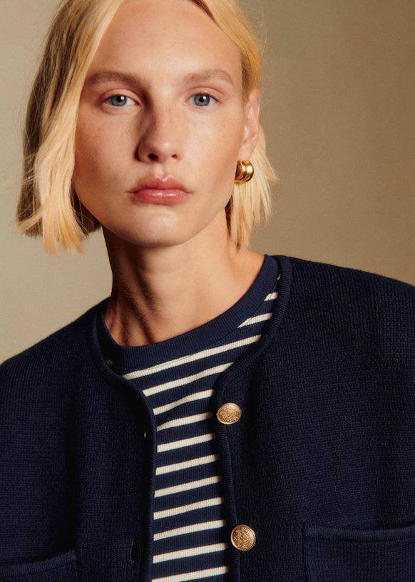 SZ Jules Wool-Cotton Cardigan