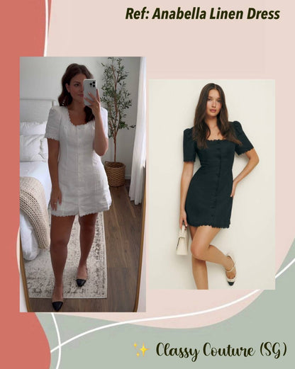 Ref Anabella Linen Mini Dress