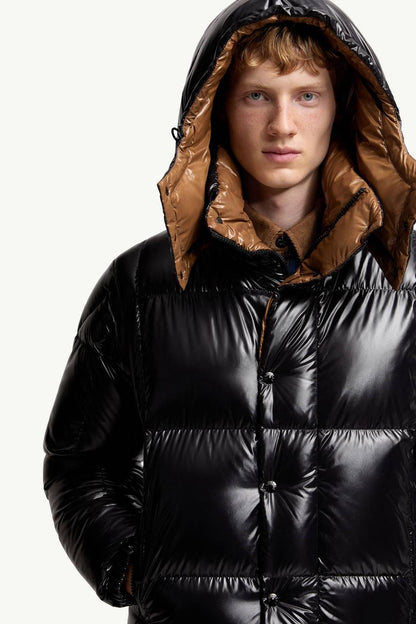 MC Men’s Parana Hooded Short Down Contrast Collar Jacket