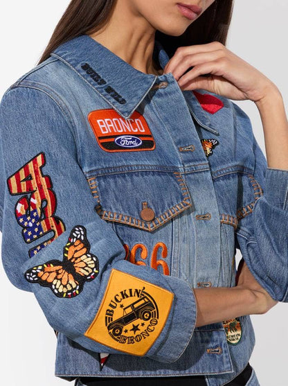 AO x Bronco Jeff Denim Jacket | Trish Low Rise Jeans | Set