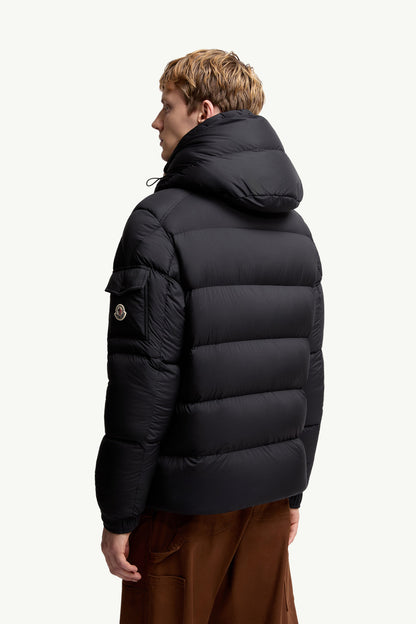 MC Men’s Maya 70 Hooded Short Down Jacket in Matte Black