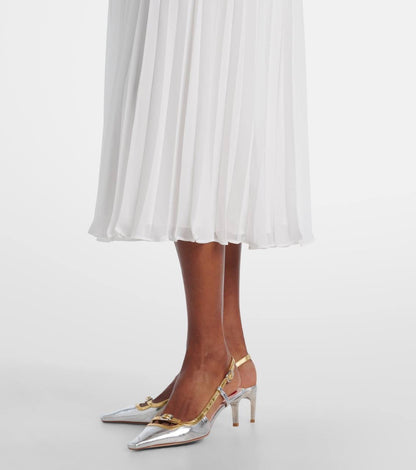 SP Pink Boucle Chiffon Collared Mini Dress | Bow Belted Midi Dress