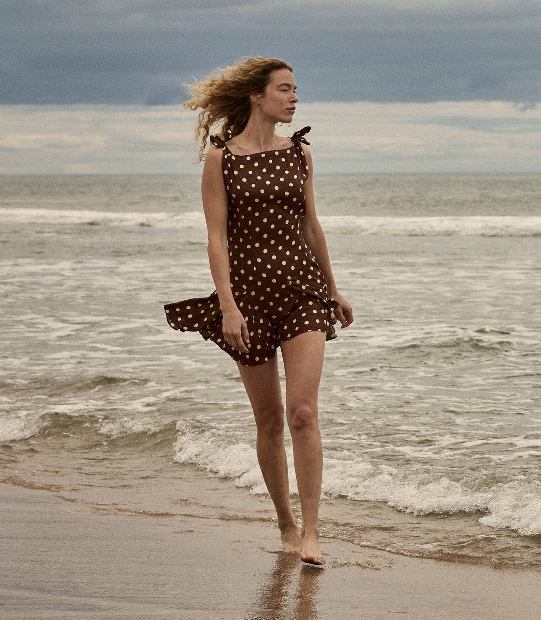 DN Melina Silk-Viscose Mini Dress In Georgina Dot