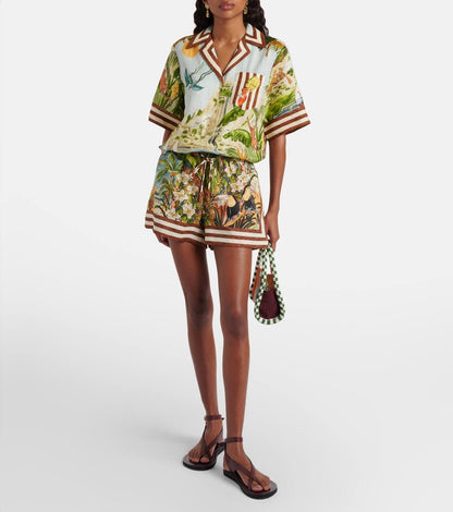 ALM Toucan Tango Buttondown Shirt | Shorts | Linen Set