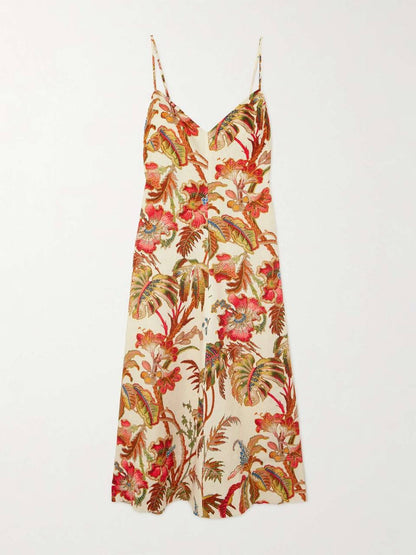 CC Mae Linen Midi Dress