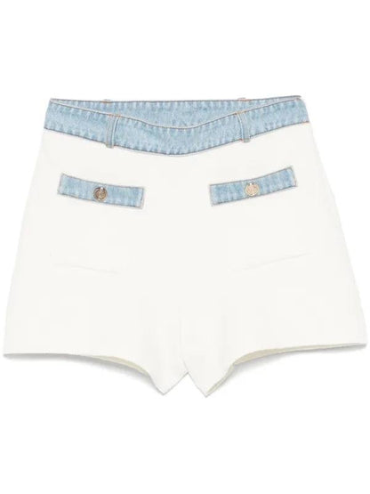 MJ Mirsalcollar Cardigan Sailor Top | Irsala Shorts | Denim Detail Set