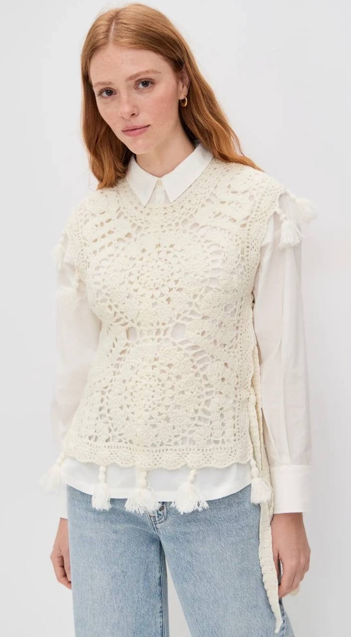 SE Nara Crochet Combo Shirt