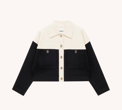 SD Two Toned Knitted Cardigan