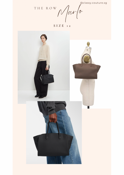 TR Marlo 12 & 14 Bag in Matte Grained Calfskin Leather