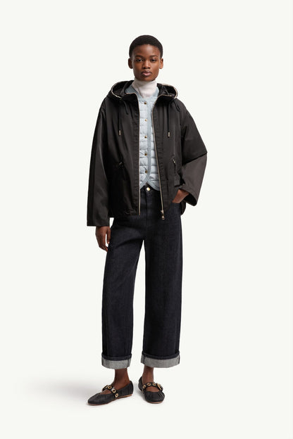 3 Colors! MC Cassiopea Hooded Micro Gabardine Jacket