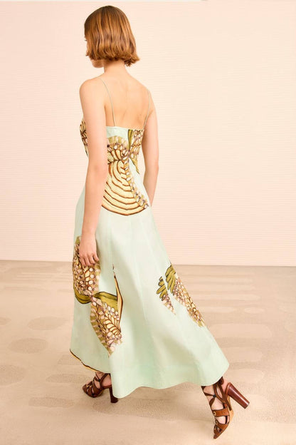 UJ Vesela Botanical Cotton Sundress Midi Dress