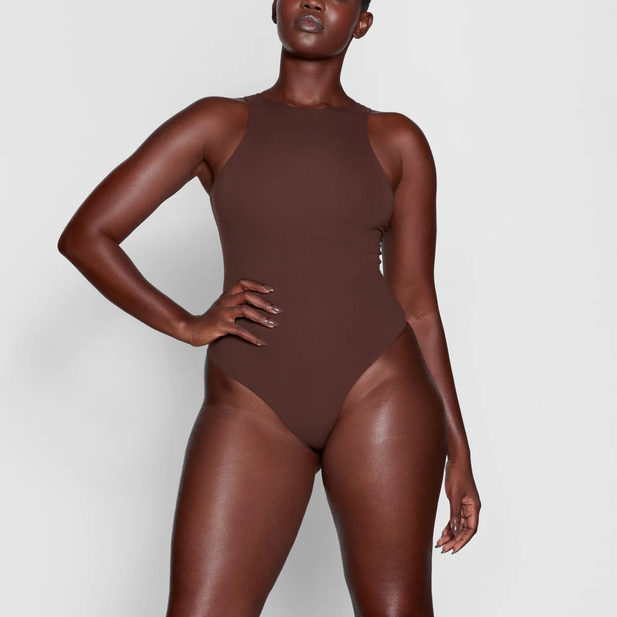 SK Fits Everybody High Neck Bodysuit One Piece