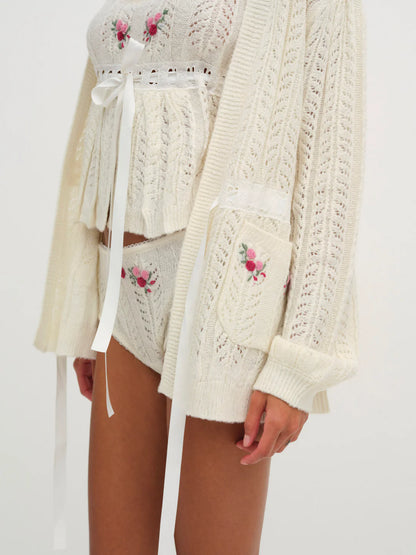 FLL Nathalie Knit Cardigan | Cami Top | Set
