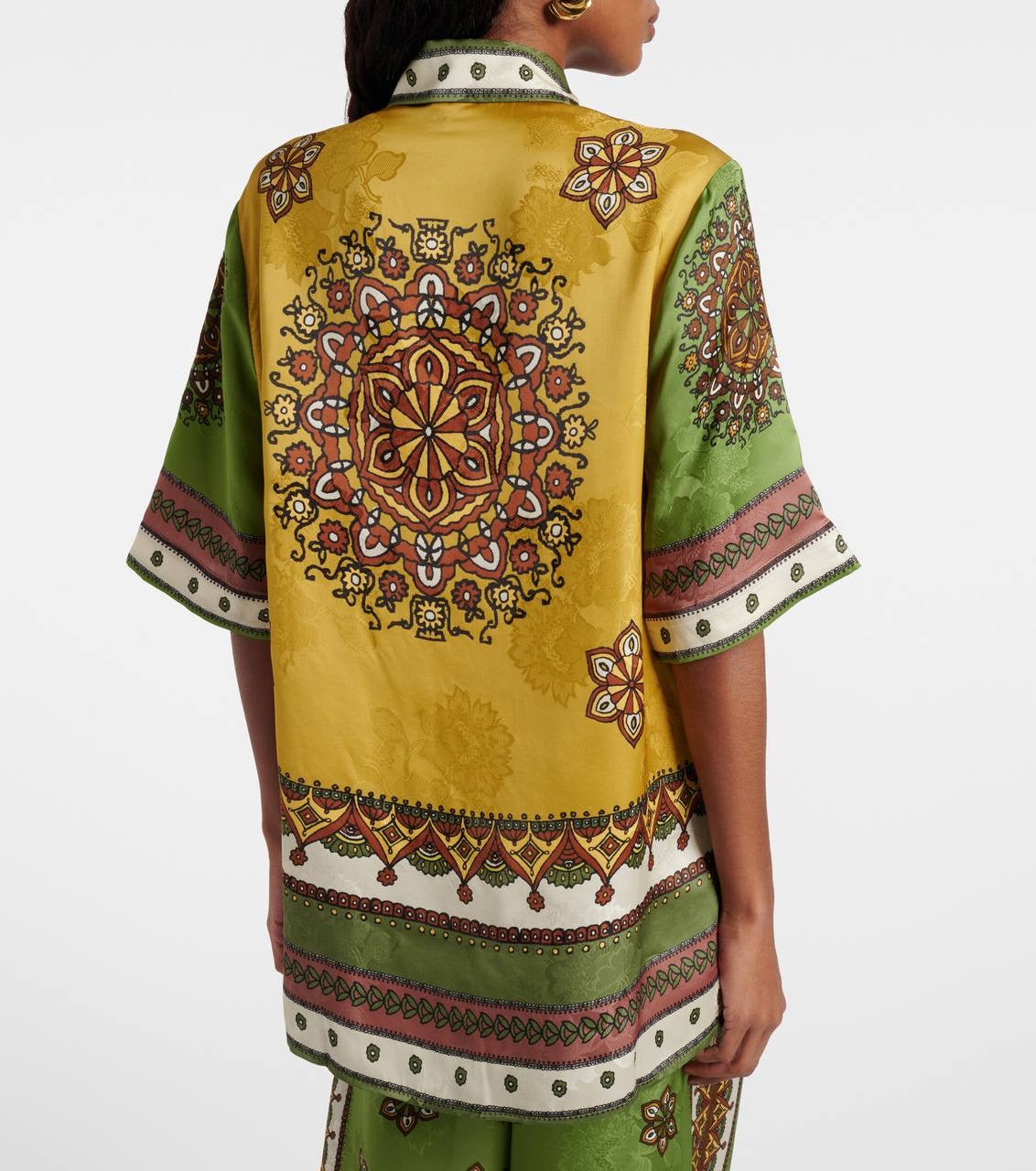 ALM Contina Printed Shirt | Pants | Jacquard Viscose Set