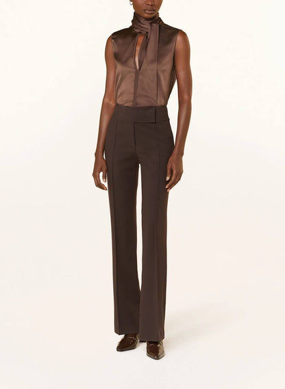 DS SENSE OF SHINE Sleeveless Silk Blouse Scarf Top