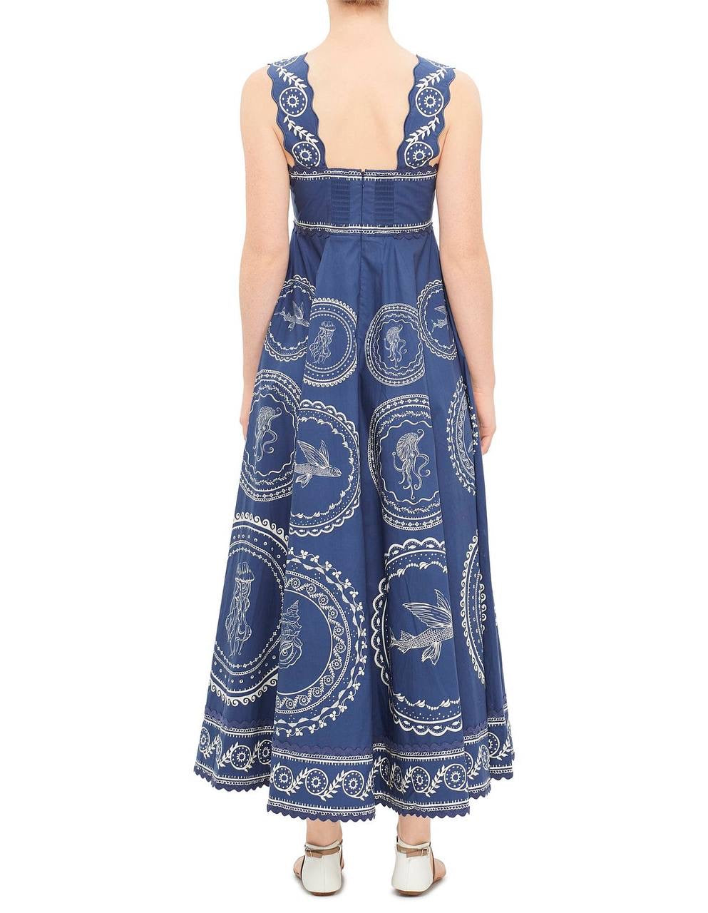 ALM Oceane Summer Cotton Midi Dress Sundress