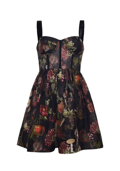 CC Pheobe Bustier Silk-linen Midi & Mini Dress