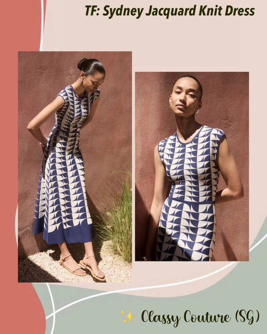TF Sydney Viscose-Blend Jacquard Knit Dress