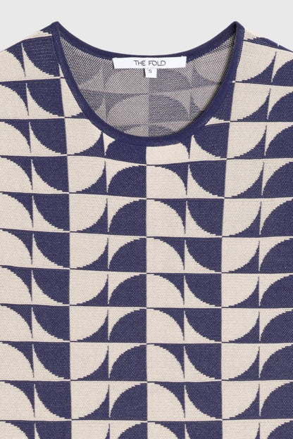 TF Sydney Viscose-Blend Jacquard Knit Dress