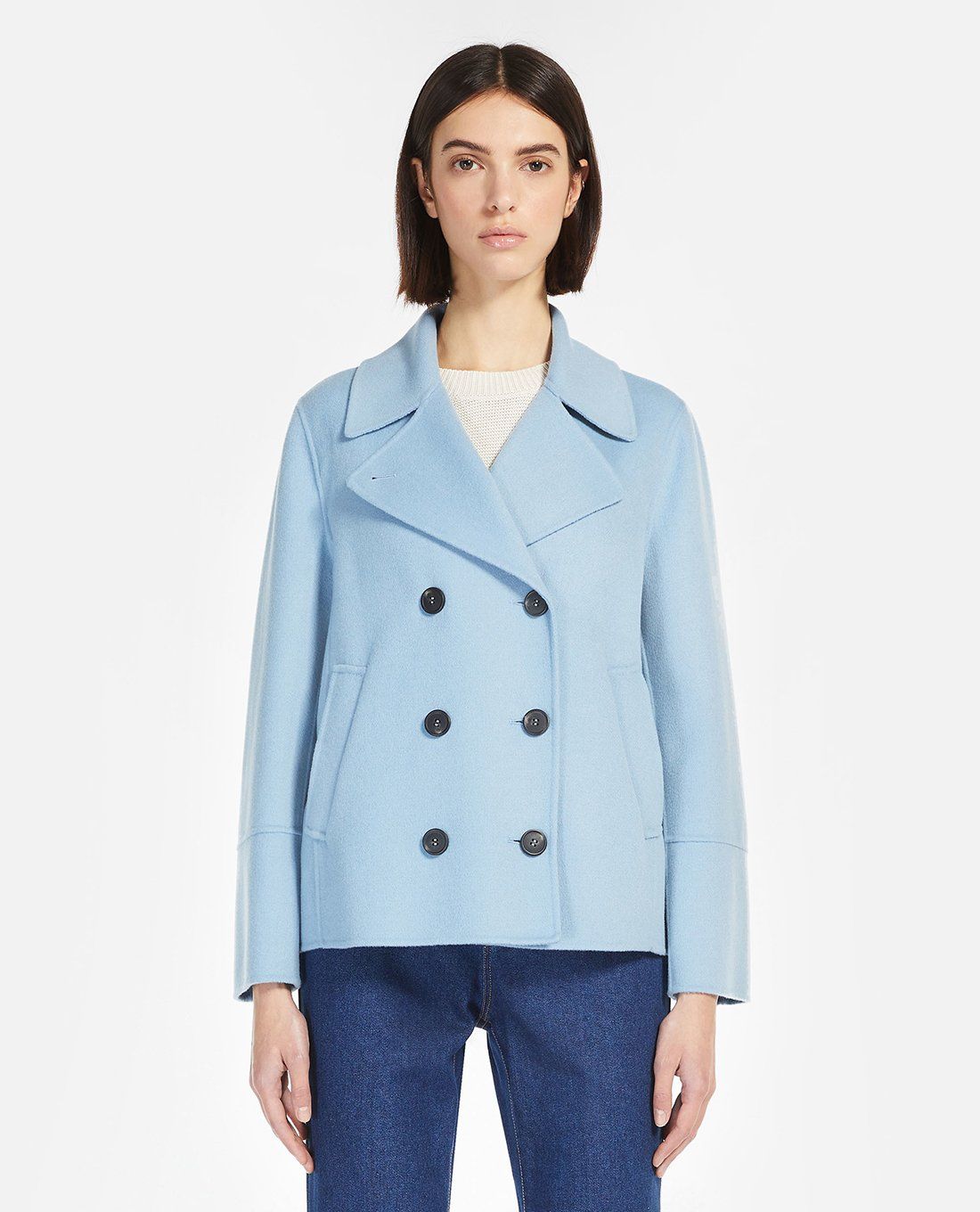 MM Teismo Wool Blend Short Coat Jacket