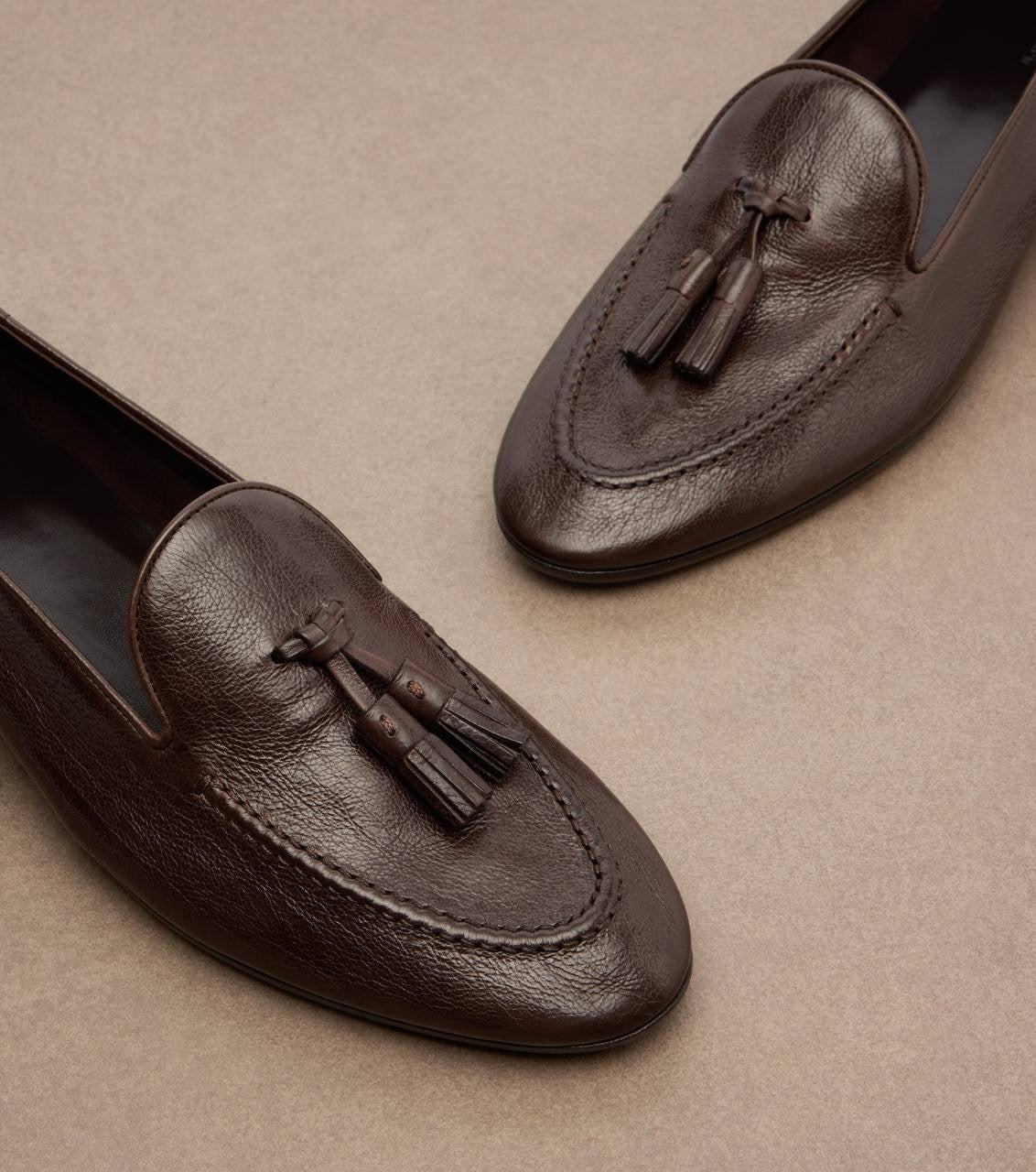 TR Caden Tassel Leather Loafers Shoes