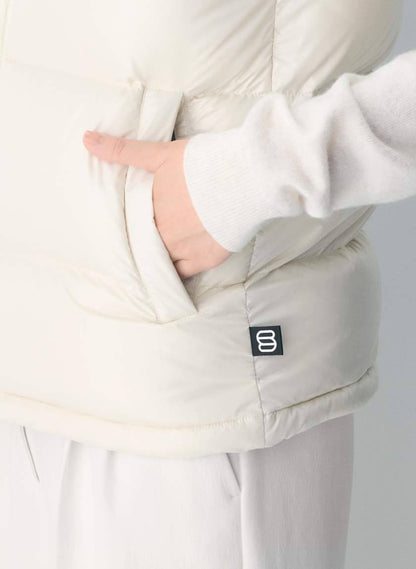 8 Colors! ARZ The Super Puff Down-filled Sleeveless Vest (removable hood)