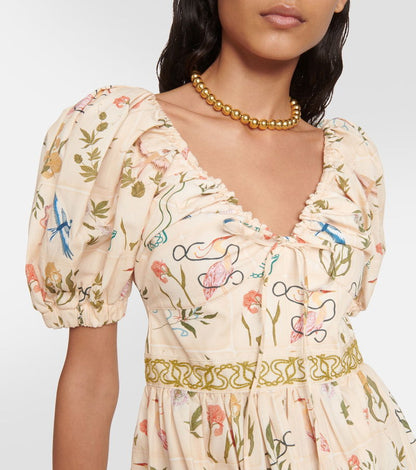 AB Manzanilla Paraiso Cotton Mini Dress