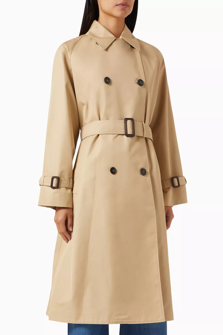 MM Canasta Water-Repellent Cotton Blend Trench Coat