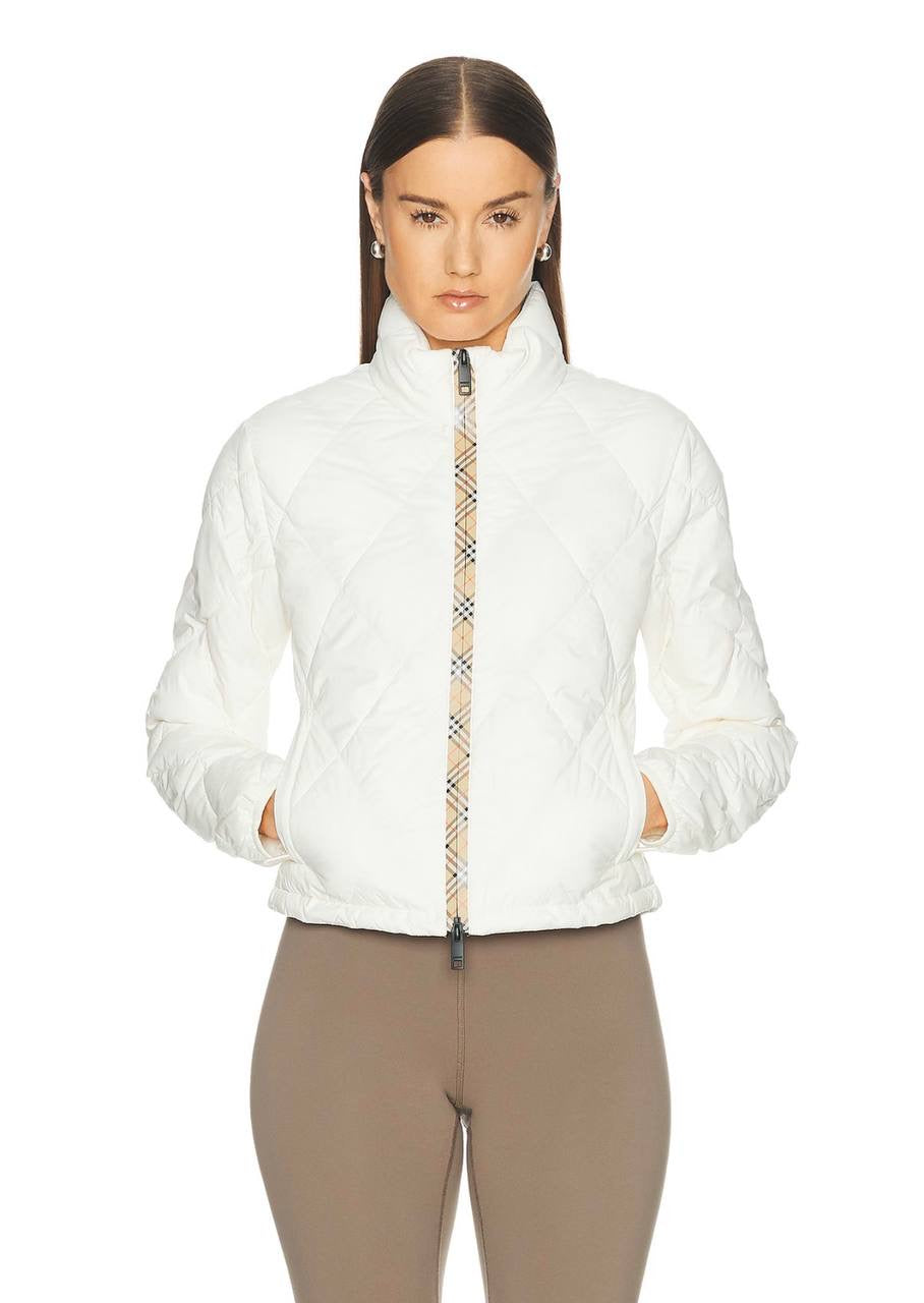 BBR Bramford Check-accent Packable Nylon Quilted Short Jacket