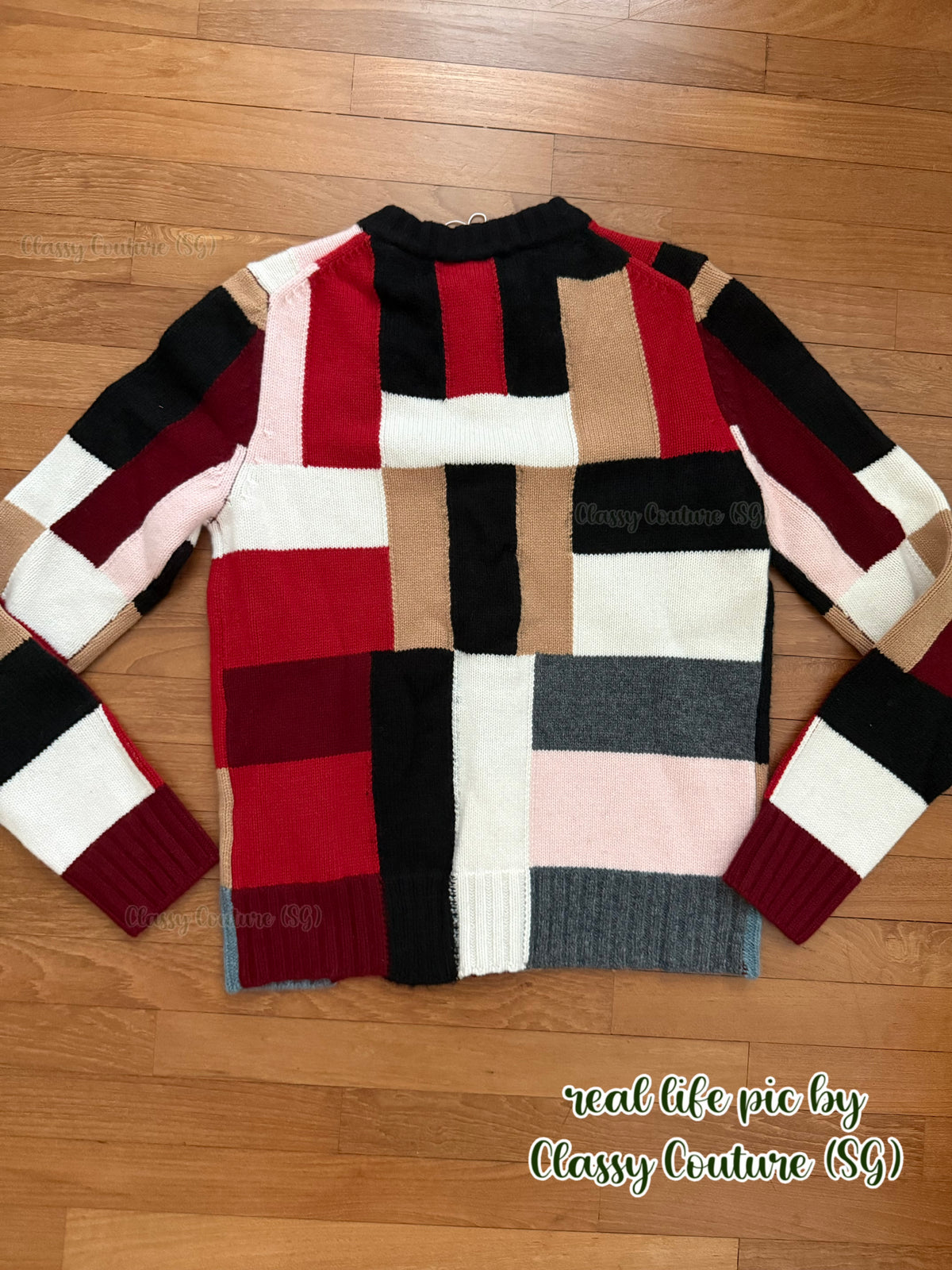 Cashmere & Wool Multicolour Patchwork Cardigan