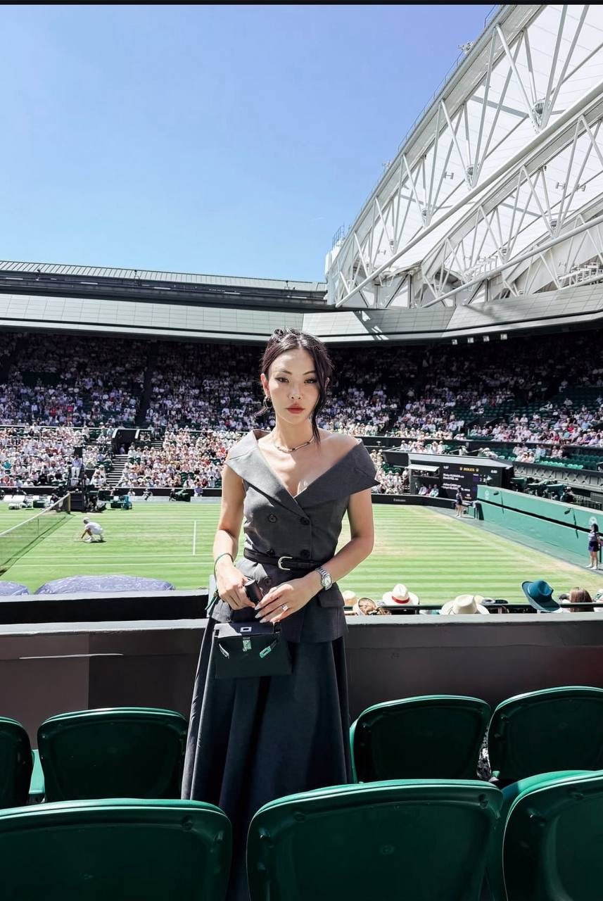 SP Grey Wool Tailored Midi Dress