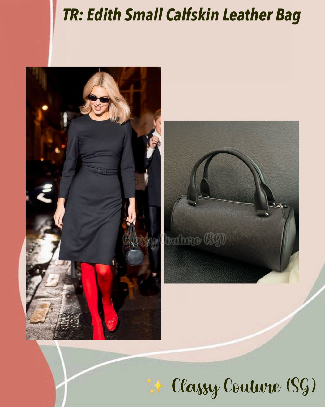 TR Edith Small Calfskin Leather Bag