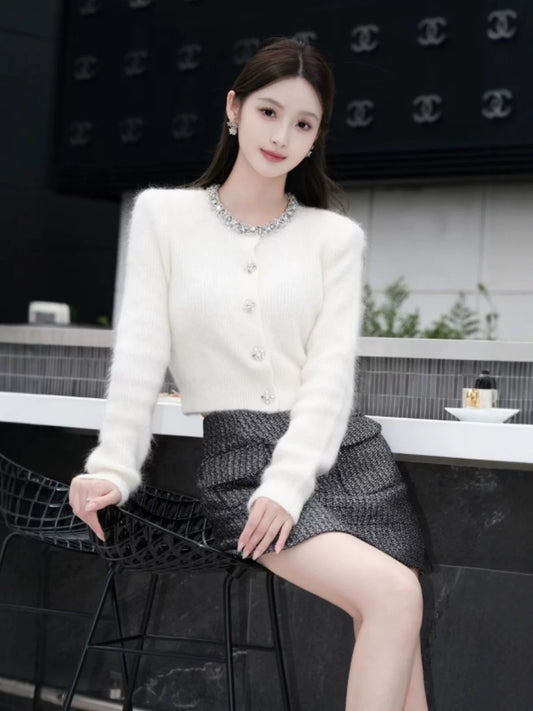 SP Cream Soft Knit Cardigan