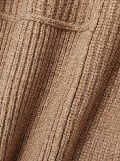 Tot Panelled Ribbed Wool Sweater Pullover