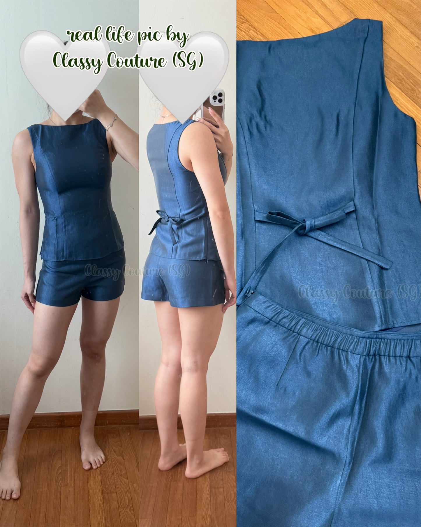 Ref Eliana Top & Shorts | Rayon-blend Two Piece Set