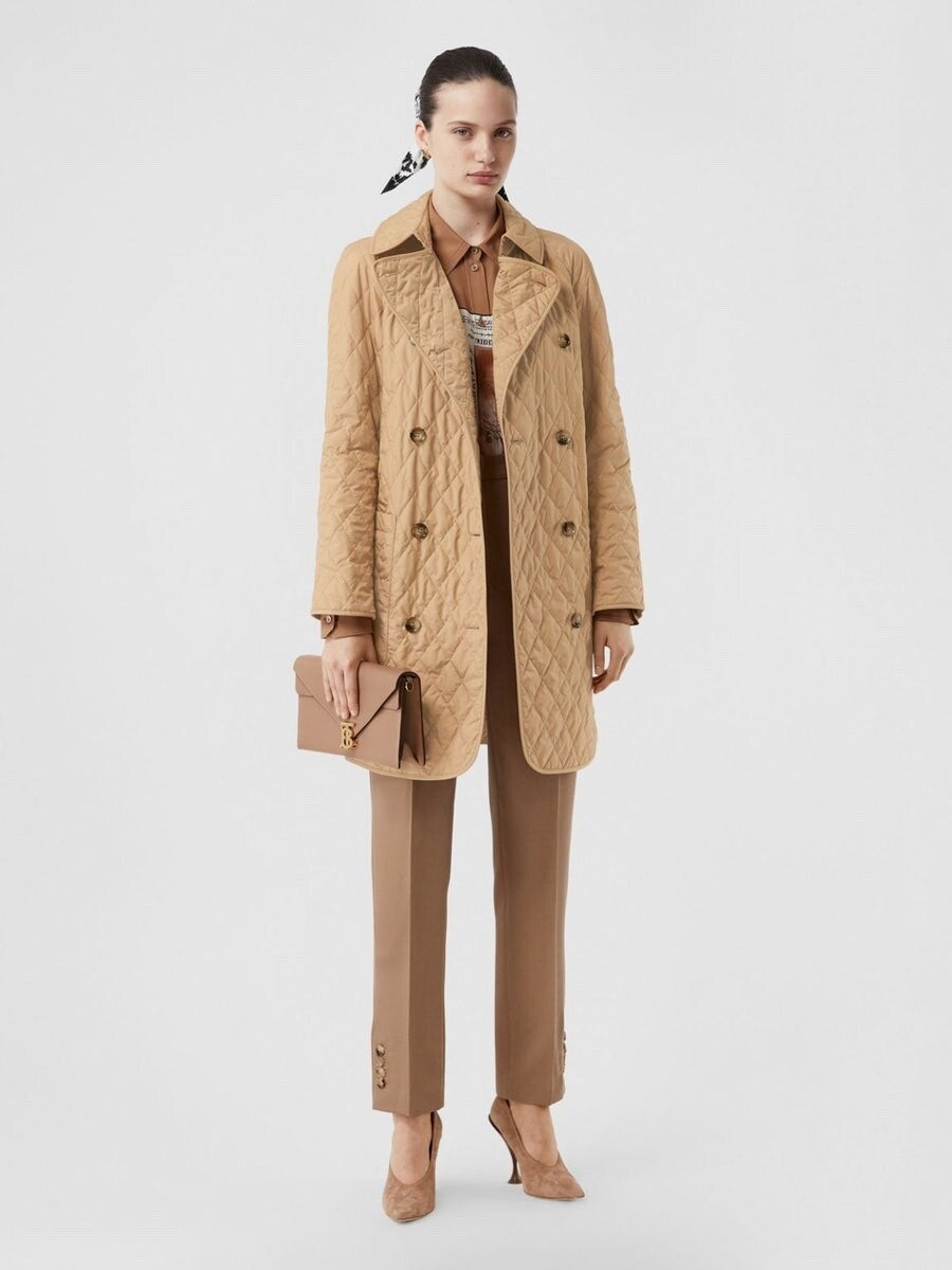 BBR Tything Quilted Short Trench Coat Jackey