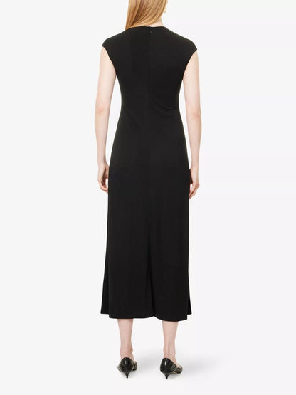 Tot Everyday Round Neck Jersey Midi Maxi Dress