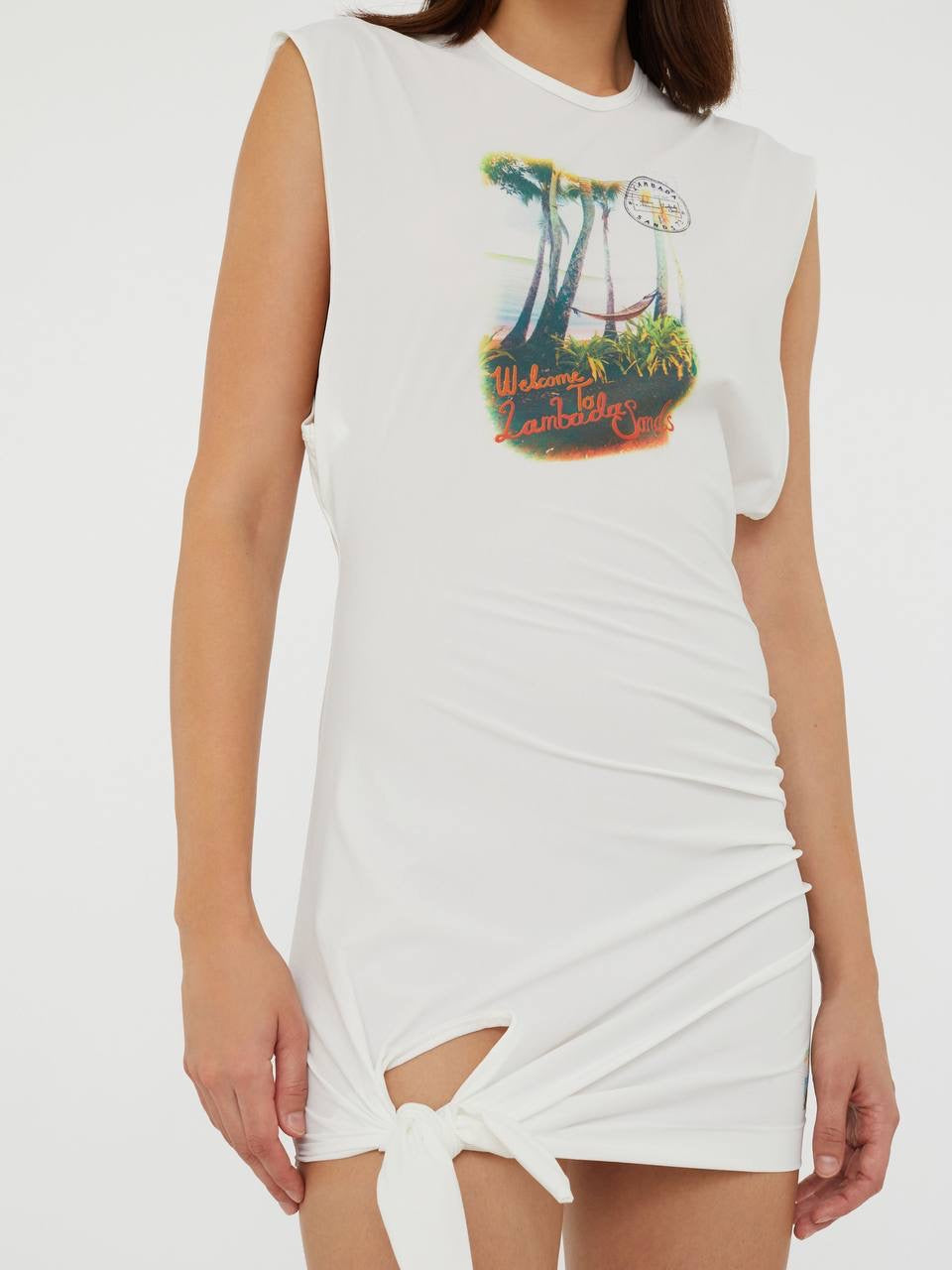 CE Lambada Sands Tie Sleeveless Mini Dress