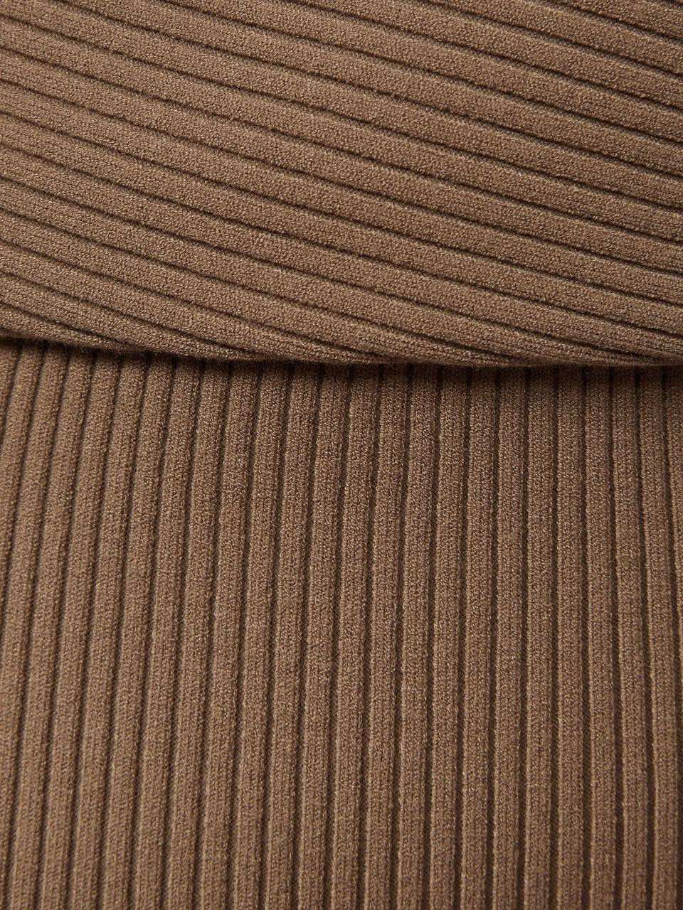 RS Lara Off The Shoulder Ribbed Midi Dress